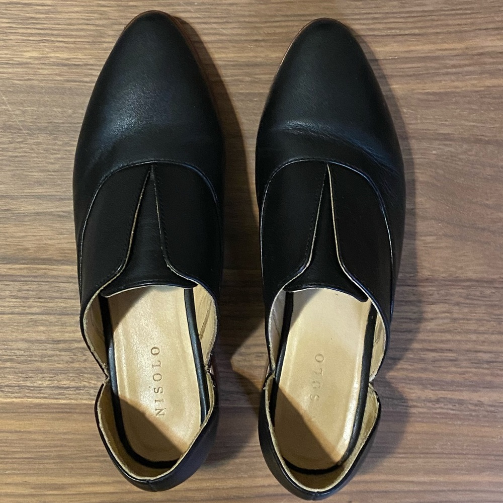 Nisolo Emma d’Orsay Oxford, Black Leather